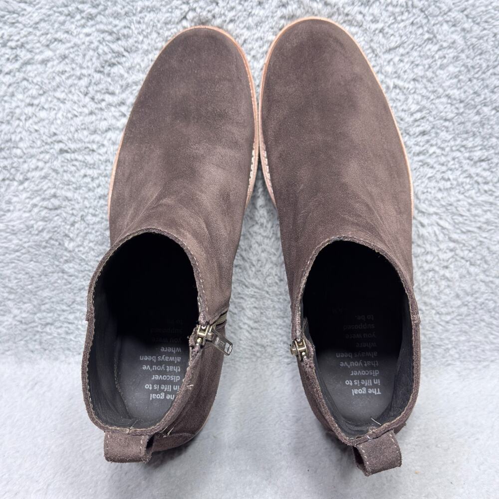 Helm x Huckberry Pablo Mens Size 12 Ankle Boots Brown Balthazar Suede Exclusive - Picture 5 of 10